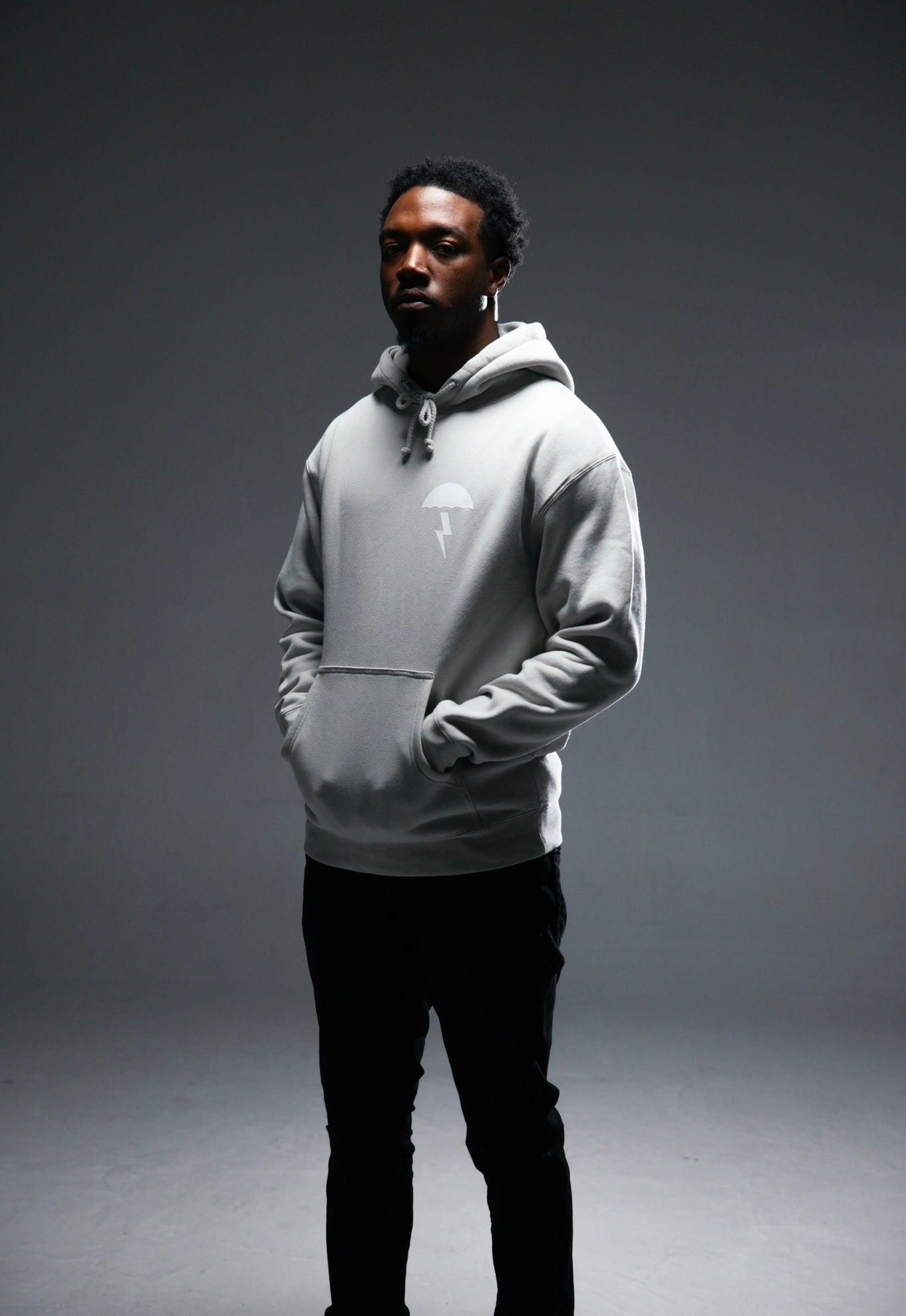 “WXTHESTRM” Classic Logo Hoodie “Fog Grey”