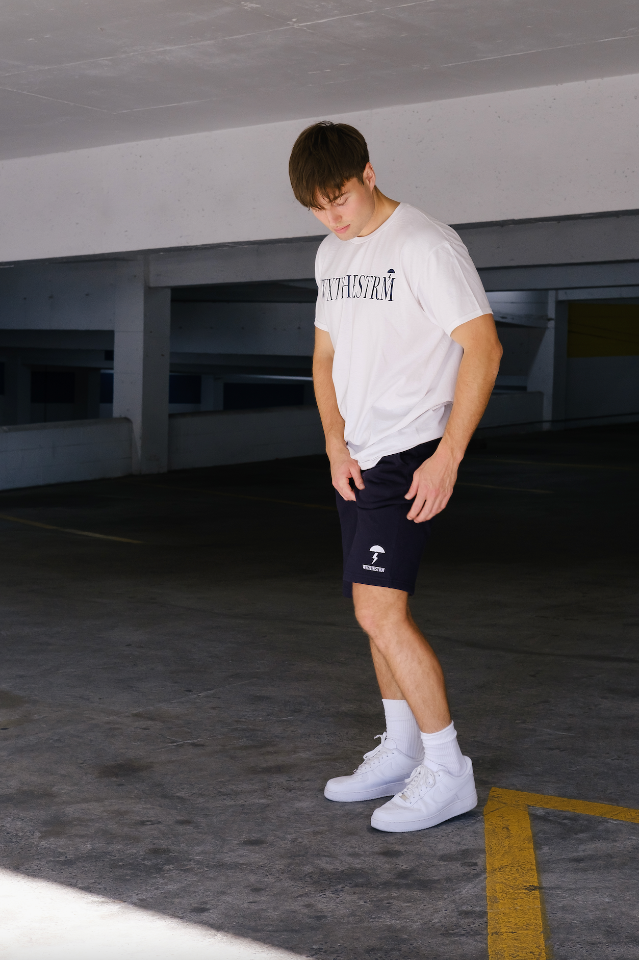 “WXTHESTRM” Wordmark Classic Logo Shorts